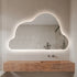 Deon Backlit LED Wall Mirror - Cloud Shape Bathroom Mirror with Touch Switch