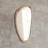 Paloma Organic Teak Wood Wall Mirror - Pebble Shape Natural Frame