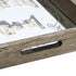 Rosa Rectangular Set of 2 Antiqued Mirror Trays