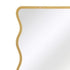 Blake Wavy Full Length Irregular Gold Wall Mirror - Modern Decorative Floor Mirror
