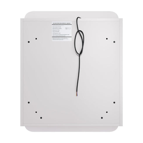 Crisyne LED Bathroom Wall Cabinet With Built-in Tissue Box Storage