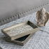 Rosa Rectangular Set of 2 Antiqued Mirror Trays