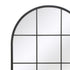 Jordan Arched Window Frame Black Metal Grid Industrial Wall Mirror