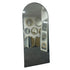 Coen full-length freestanding floor mirror with matte black aluminium frame and arched top