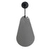 Lorelei Oval Drop Wall Mirror with Black Metal Clip Frame