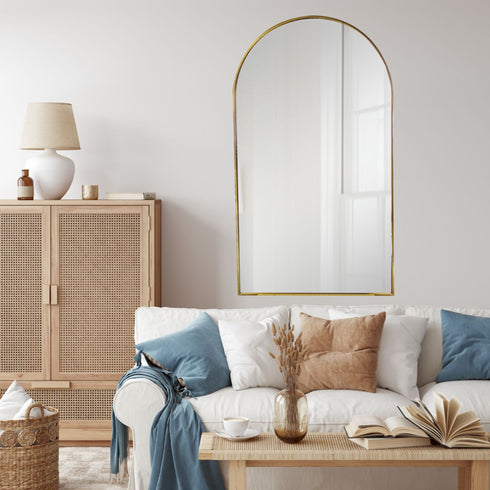 Harper Arch Gold Wall Mirror