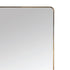 Side angle view of Malen full-length mirror showing slim frame design