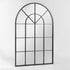 Liorah Iron Arched Black Wall Mirror