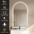 Solvi Frameless Arched LED Anti Fog Backlit Bathroom Mirror