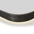 Graeme Rounded Corners Anti-fog Backlit LED Bathroom Mirror - Matte Black Frame with Wave Motion Sensor