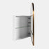 Alira Arch Brushed Brass Mirror Cabinet