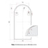 Twyla Arch Black Wall Mirror