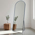 Ronan Black Aluminium Arch Floor Mirror with Stand