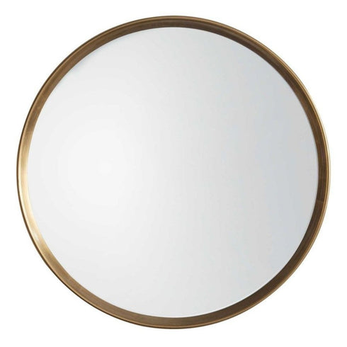 Hank Gold Round Wall Mirror