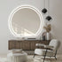 Wategos Crescent Shape Left Cut Moon Frontlit Frosted LED Bathroom Mirror
