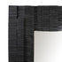 Side angle of Dani Black Wall Mirror showing slim 5cm depth