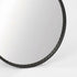 Loen Black Round Wall Mirror