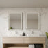 Raelene Anti-Fog Frontlit & Backlit LED Bathroom Mirror - Matte Black Frame with Optional Bluetooth Speaker
