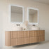 Taylor Anti-Fog Frontlit & Backlit LED Bathroom Mirror - Matte Black Frame with Optional Bluetooth Speaker