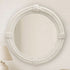 Laurence Hamptons Style Round Rope Mirror - Coastal Wall Mirror with Textured Frame