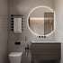 Sol Frameless Crescent Moon Backlit LED Wall Mirror