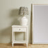 Juergen Off-White Bamboo Style Wall Mirror - Coastal Rectangular Decorative Mirror