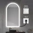 Winton Frameless Arched Frosted Anti Fog LED Bathroom Mirror