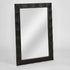 Fernando Black Wall Mirror - Modern Faceted Frame Rectangle Mirror Australia