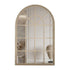 Clairissa Window Style Arched Wall Mirror - Natural Timber Frame