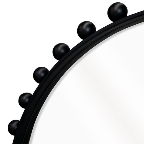 Giorgio Round Black Wall Mirror