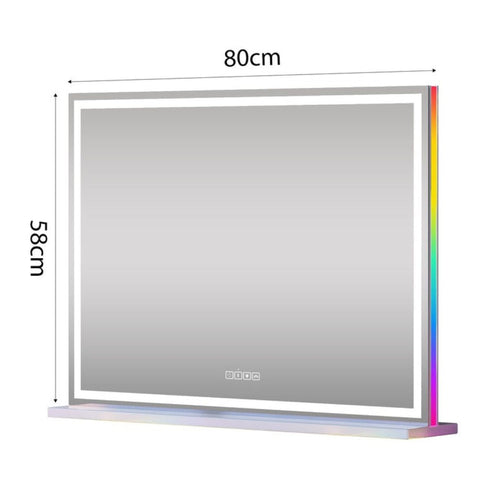 Karinda Luxury LED Hollywood Vanity Mirror with RGB & Bluetooth Speaker