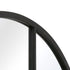 Ella Arched Large Black Wall Mirror - Multi-Pane Grid Design