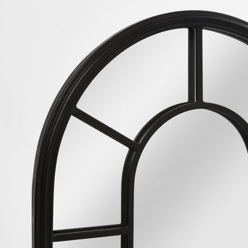 Archie Arch Outdoor Black Wall Mirror
