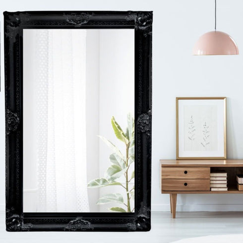 Gabriel Ornate Black Wall Mirror