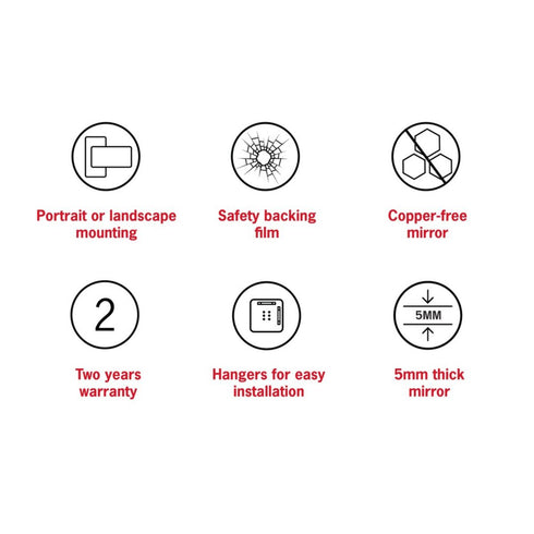 Emrys Oval Bathroom Wall Mirror