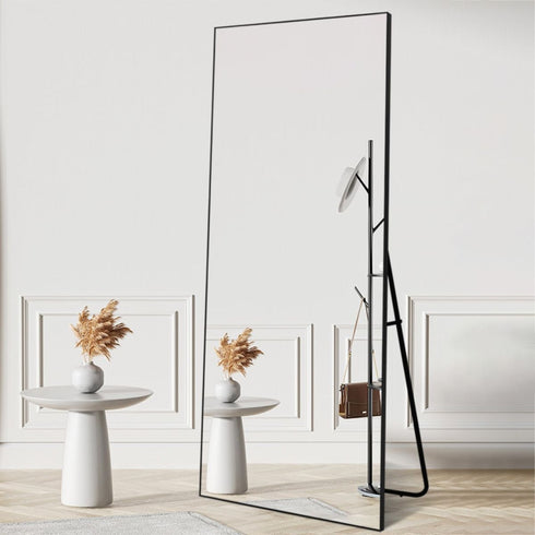 Navi Full Length Black Standing Mirror