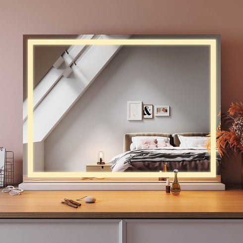 Ainsley Hollywood 3 Color LED Light Makeup Mirror With USB Charge
