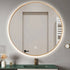 Arnin Round Backlit LED Gold Wall Mirror