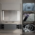 Jade Frameless Double-Sided Frosted Frontlit LED Wall Mirror