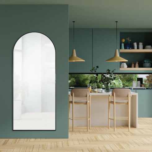 Harper Aluminium Black Wall Mirror