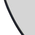 Meeray Aluminium Framed Matte Black Round Bathroom Mirror