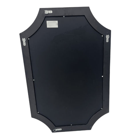 MDF back panel with four hooks on irregular mirror