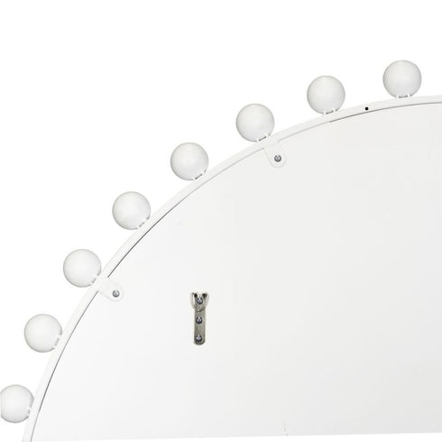 Giorgio Round White Wall Mirror