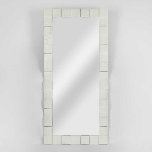 Melanee Oak White Wall Mirror