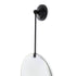 Nerida Round Drop Wall Mirror with Black Metal Clip