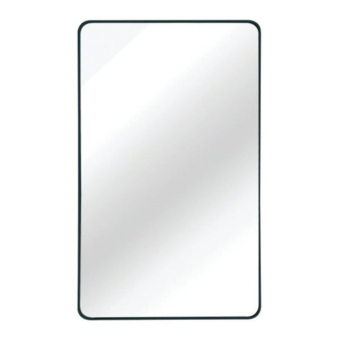 Malen Round Corners Black Wall Mirror