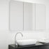 Elijah Frameless 3-Door Mirror Cabinet