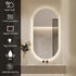 Maria Oval Frontlit LED Gold Bathroom Wall Mirror