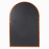 back of Nida Arched Full Length Antique Brass Wall Mirror