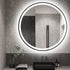 Ricardo Aluminium Black Round LED Backlit Bathroom Mirror with Touch Switch